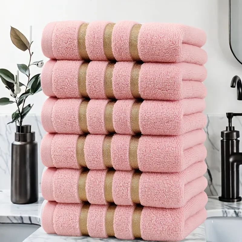 Luxe set van 6 katoenen handdoeken