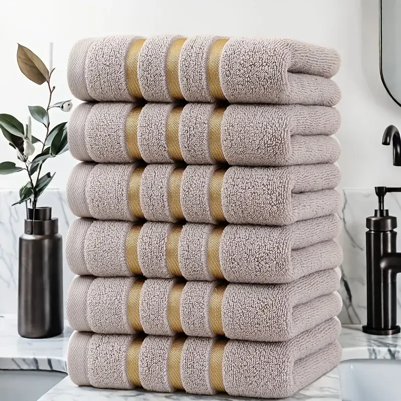 Luxe set van 6 katoenen handdoeken