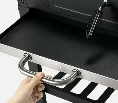 XL Houtskoolgrillkar met deksel