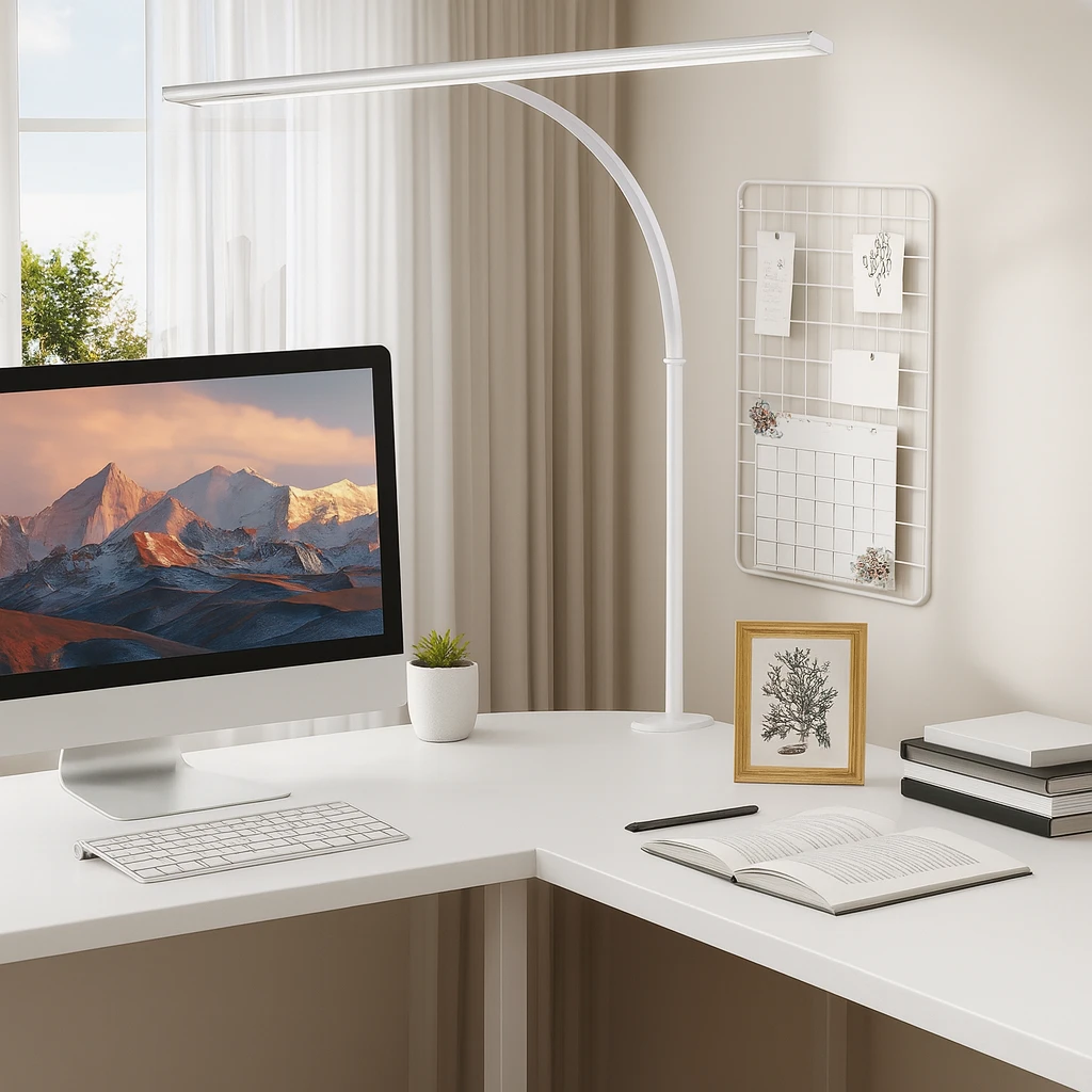 Dimbare LED bureaulamp met klem