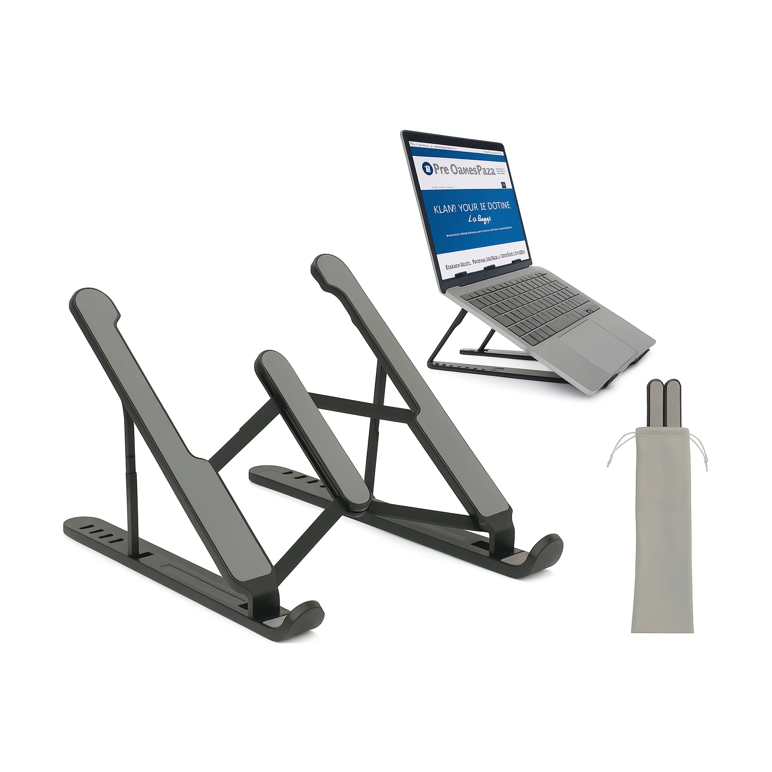 Inklapbare laptopstandaard
